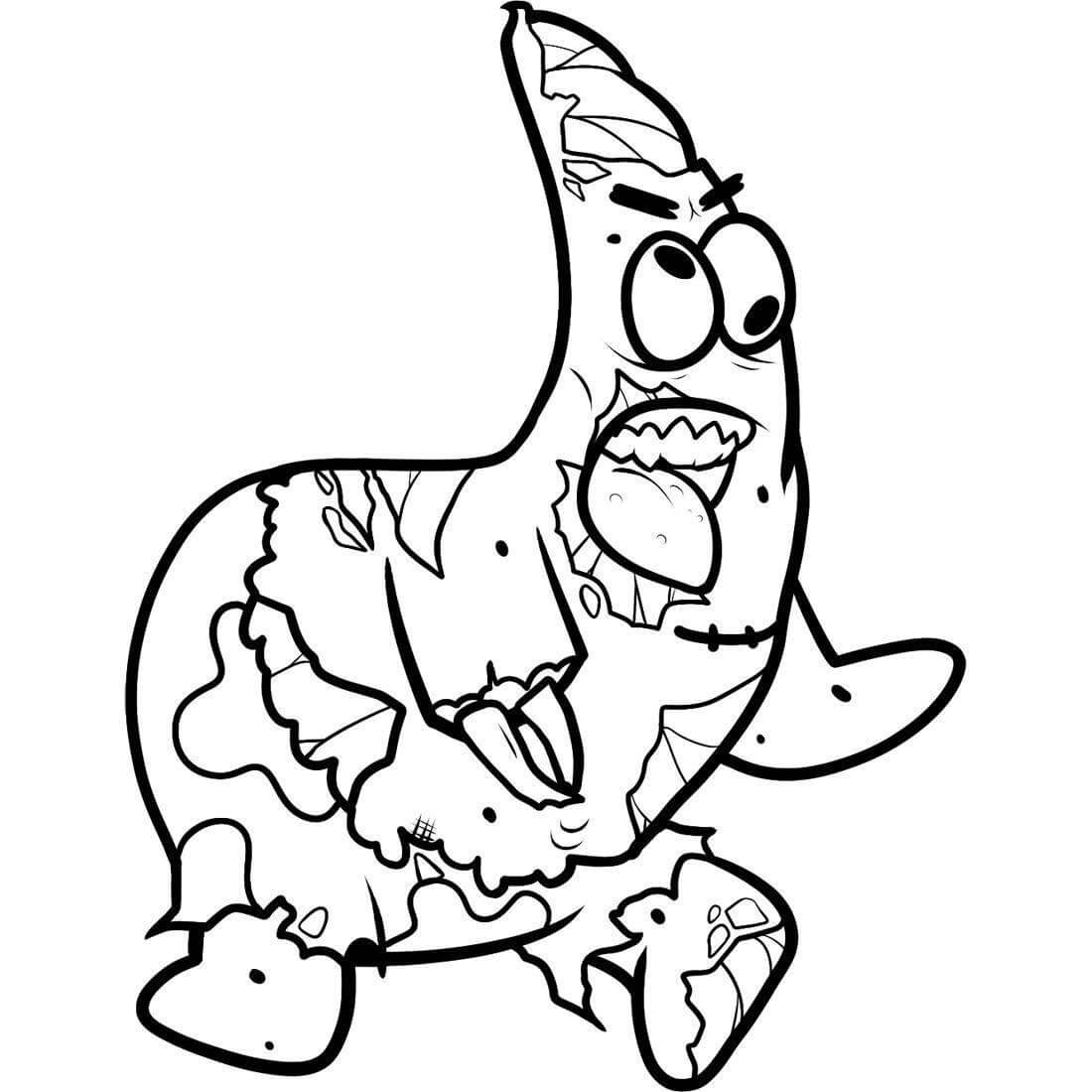 Patrickstar Zombie Värityskuva