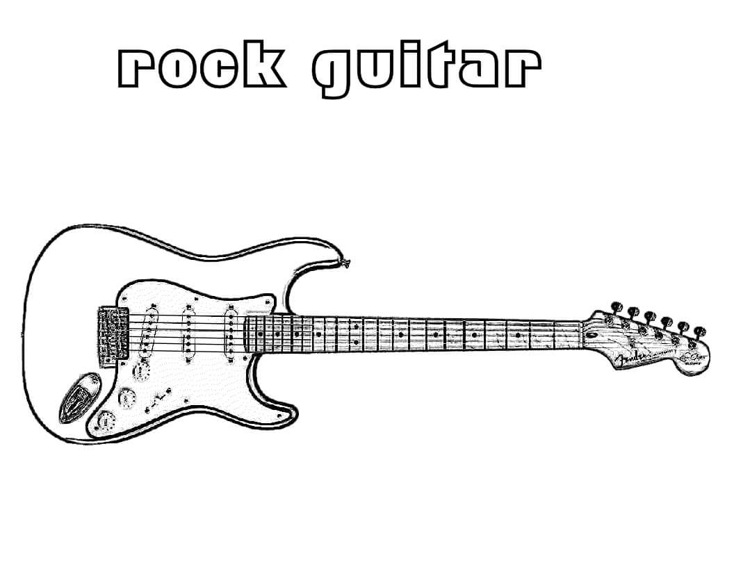 Perus rock-kitara Värityskuva