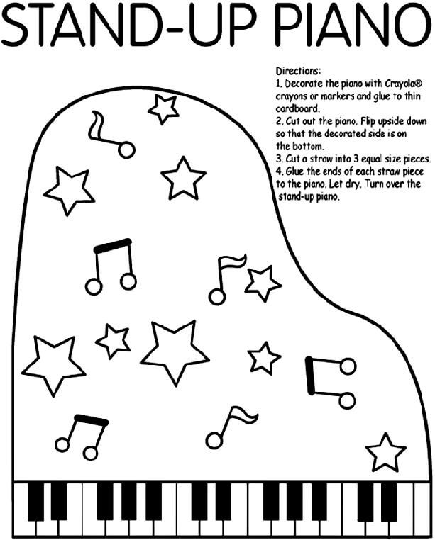 Piano seisomaan Värityskuva
