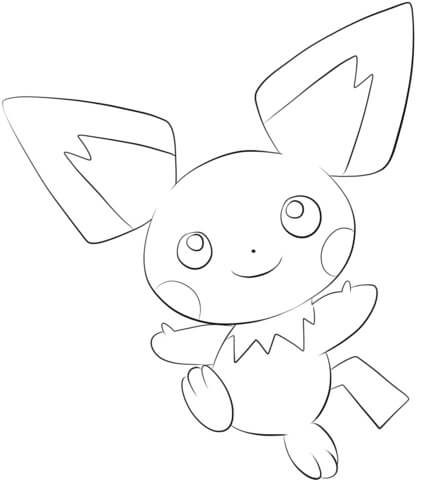 Pichu Pokemon Värityskuva