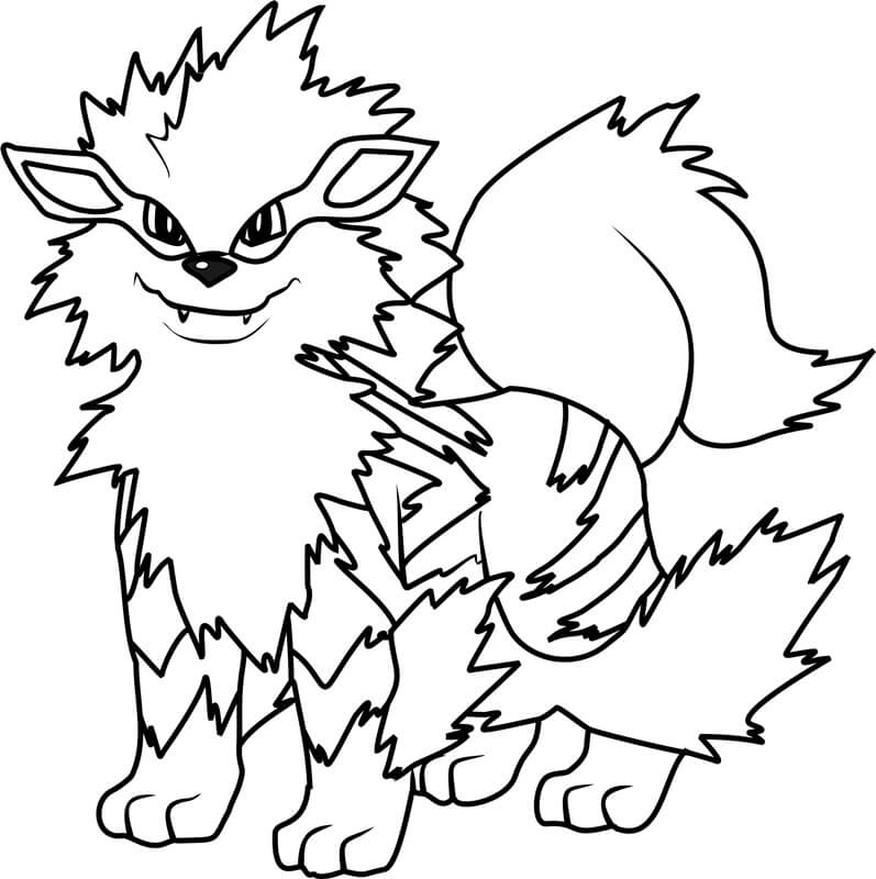 Pokemon Arcanin Värityskuva