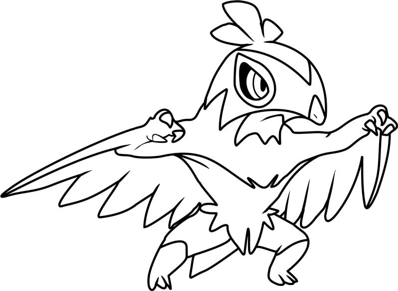 Pokemon Hawlucha Värityskuva
