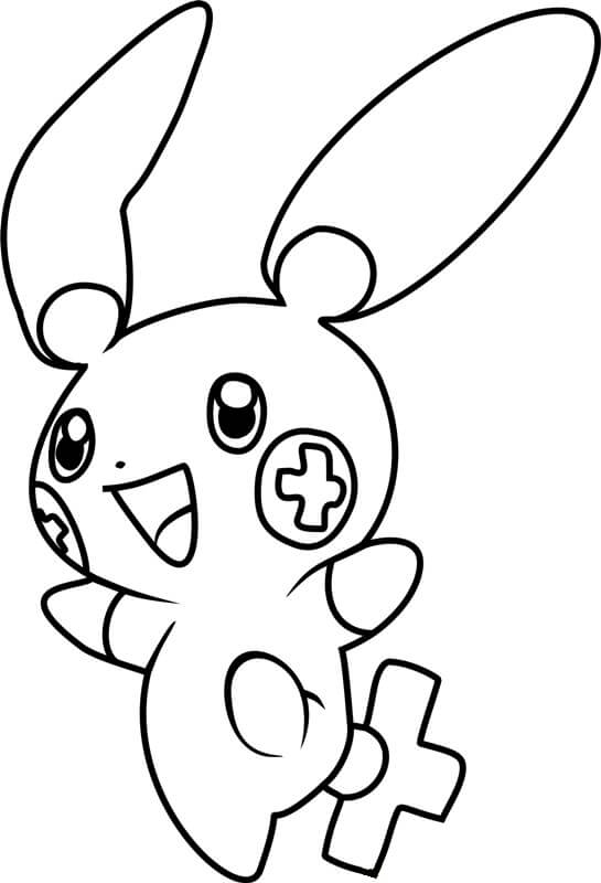 Pokemon Plusle mignon Värityskuva
