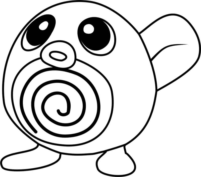 Pokemon Poliwag Värityskuva