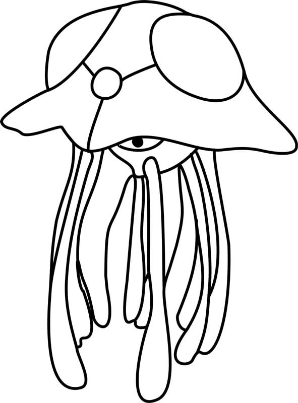 Pokemon Tentacruel Värityskuva