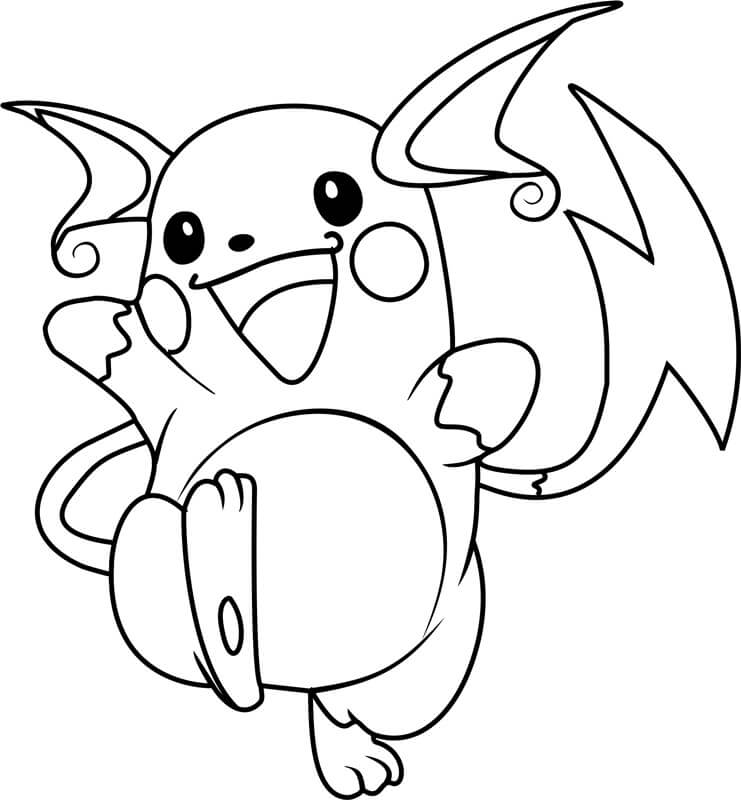 Raichu hauska Värityskuva