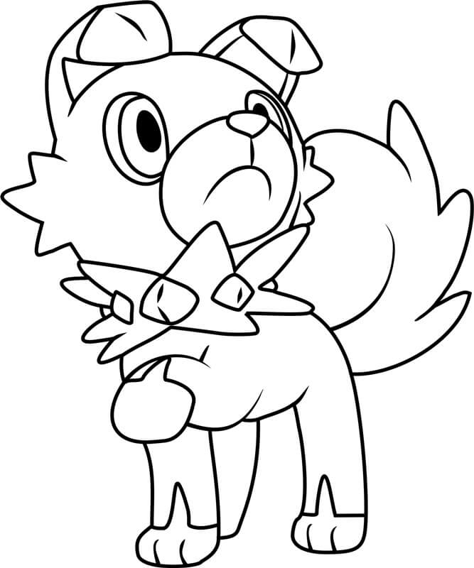 Rockruff Söpö Värityskuva