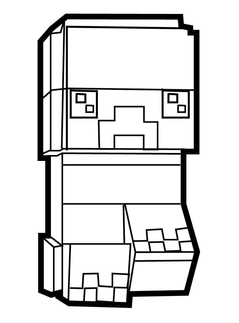 Söpö Minecraft Creeper Värityskuva