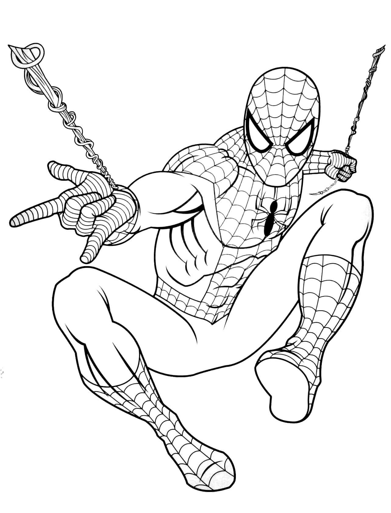 Spiderman taistelee Värityskuva
