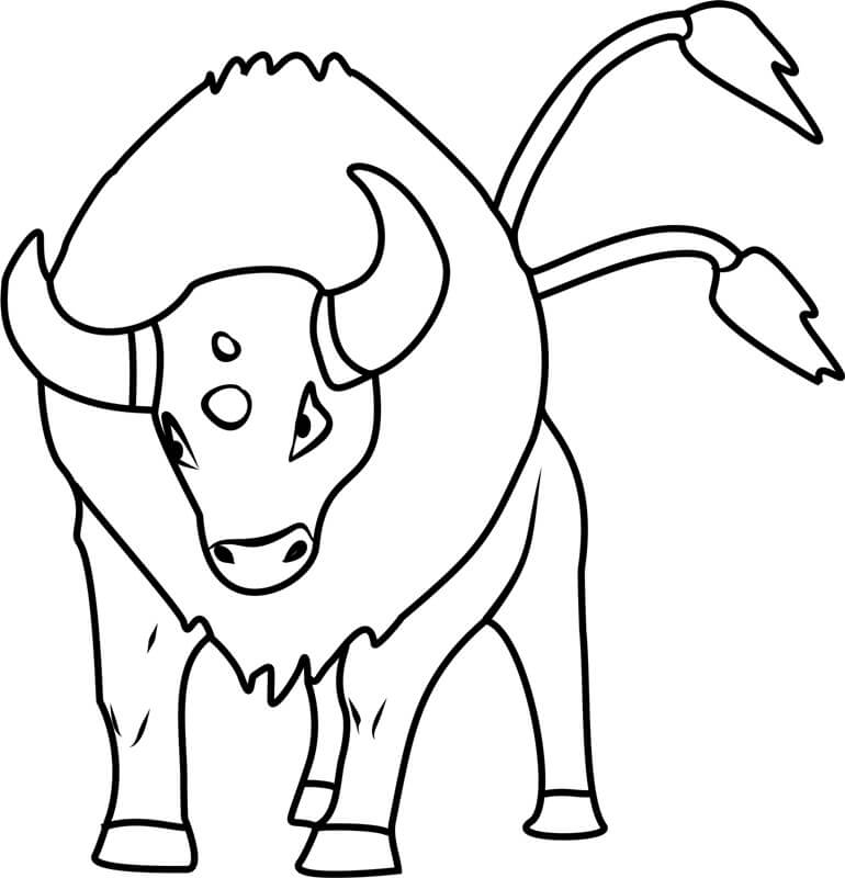 Tauros Pokemon Värityskuva