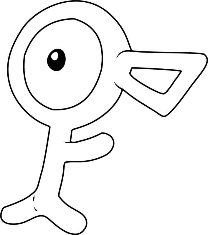 Unown Pokemon Värityskuva