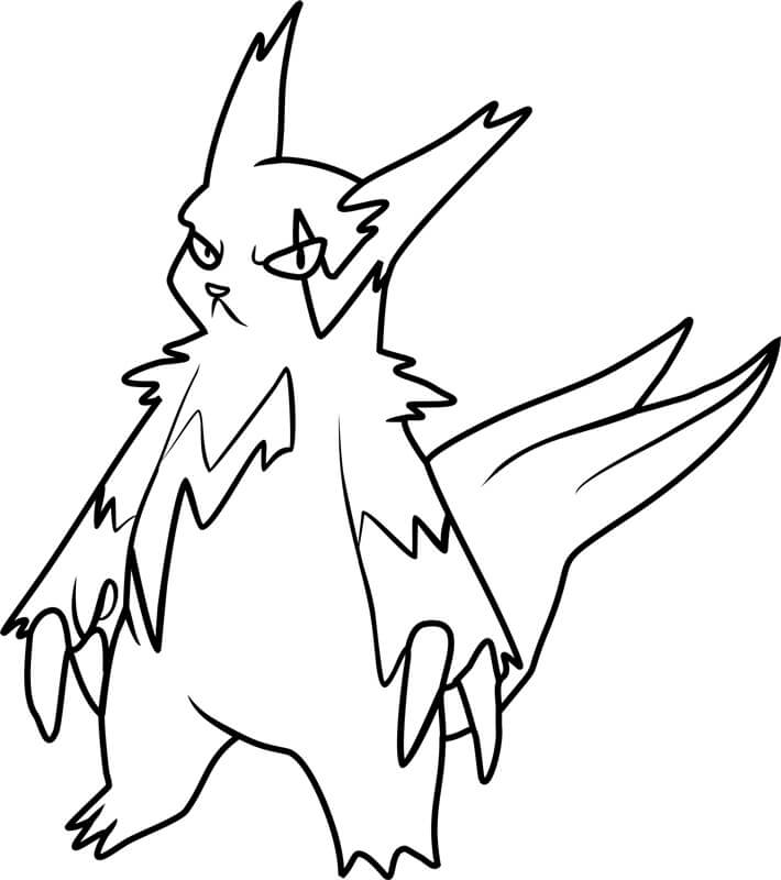 Zangoose Pokemon Värityskuva