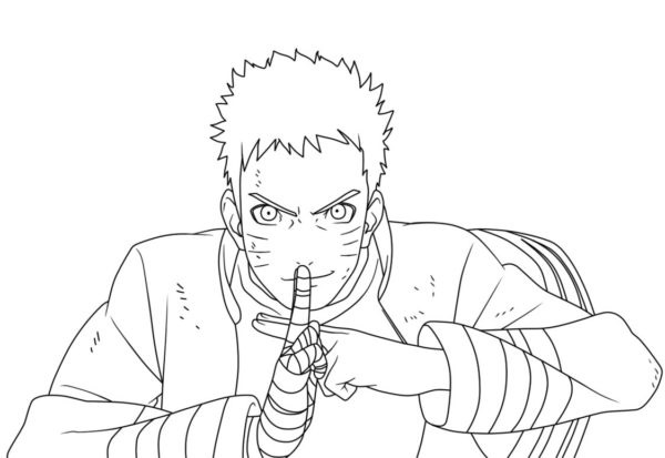 Aikuisten Naruto värityssivu Värityskuva