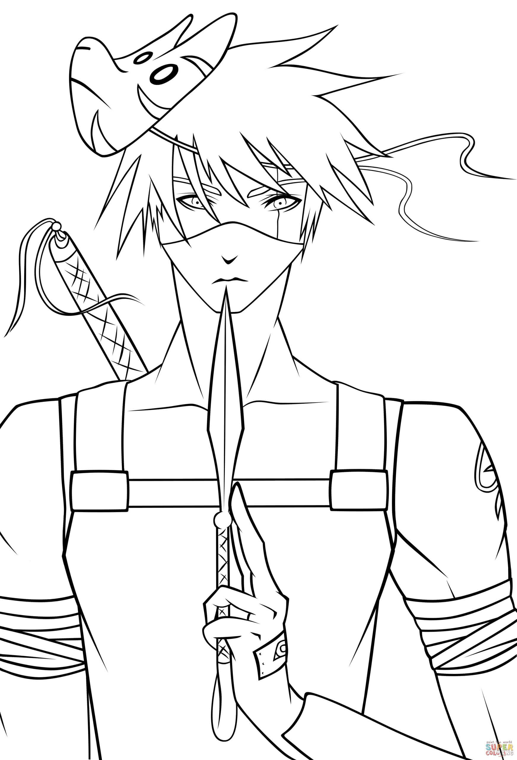 Anbu Kakashi Värityskuva