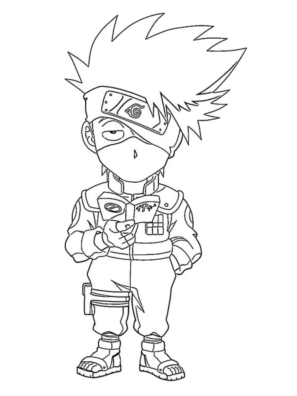 Chibi Kakashi Värityskuva