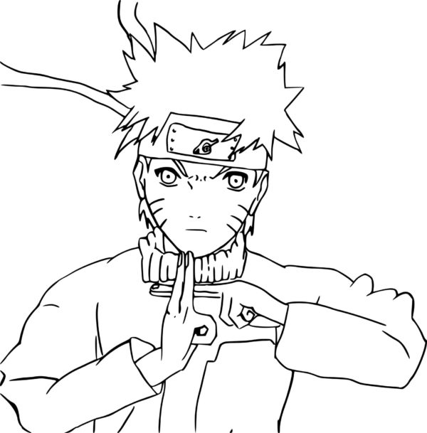 Epäitsekäs Naruto Värityskuva