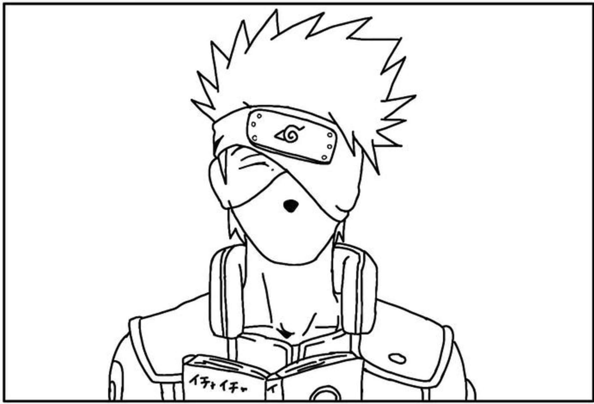 Kakashi Face Värityskuva