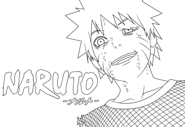 Naruto teini viimeisen taistelun jälkeen Sasuken värityssivun kanssa Värityskuva
