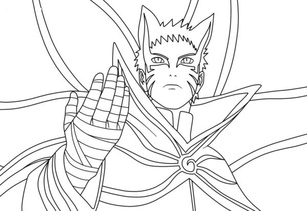 Naruto värityssivu Barion-tilassa Värityskuva