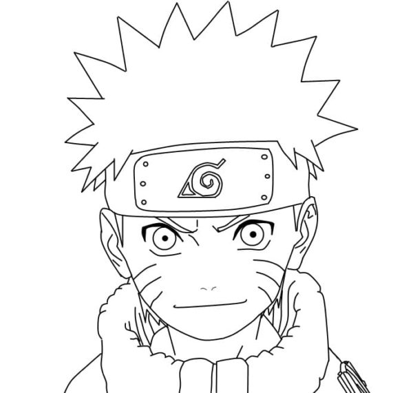 Sinisilmäinen Naruto Värityskuva