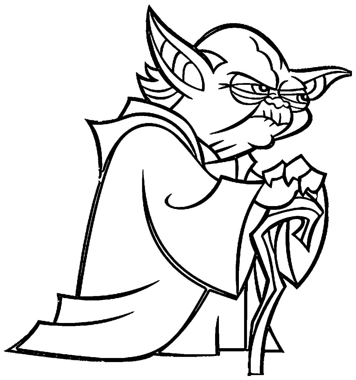 Hauska mestari Yoda Värityskuva
