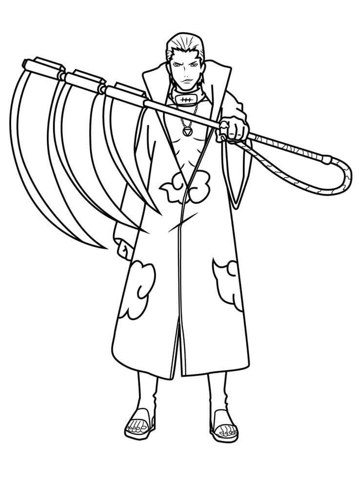 Hidan Narutossa Värityskuva