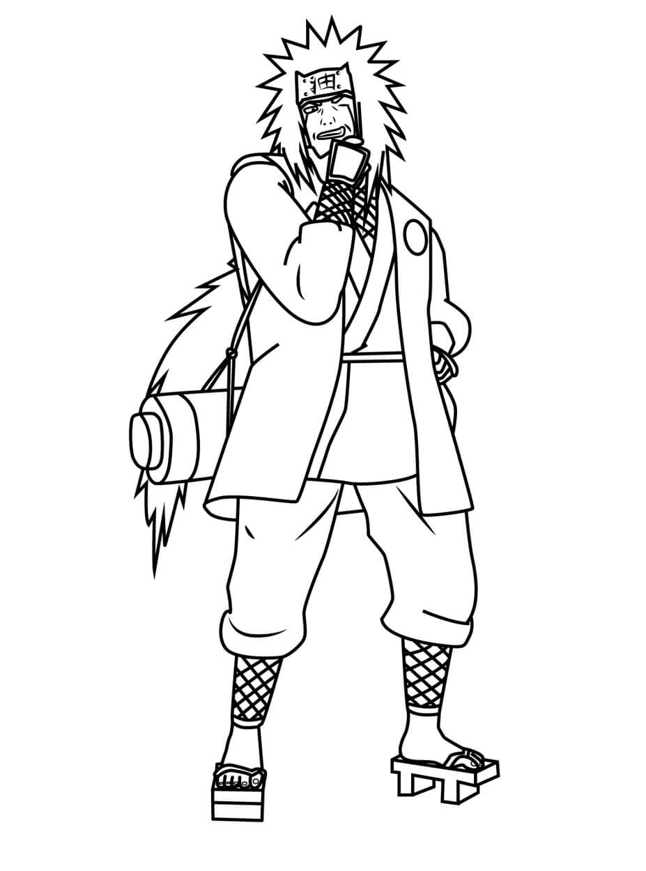 Jiraiya Narutossa Värityskuva