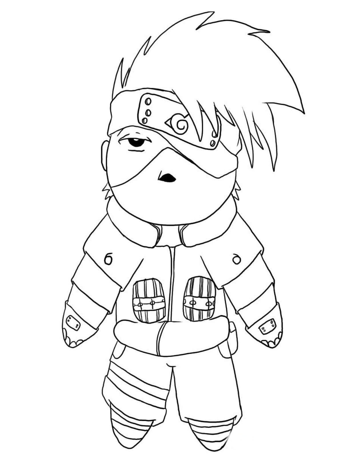 Kakashi lapsille Värityskuva