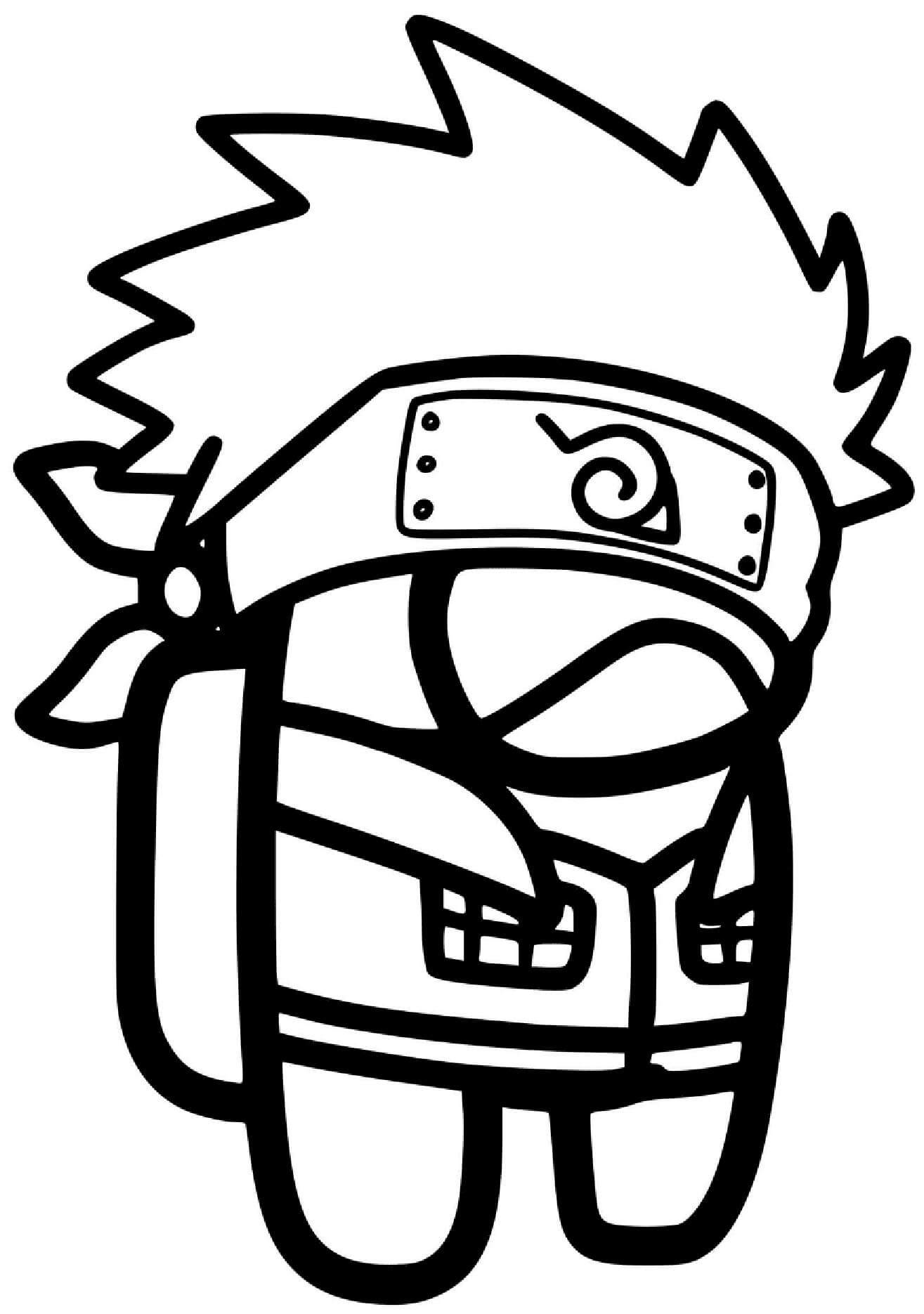 Keskuudessamme Skin Kakashi Värityskuva