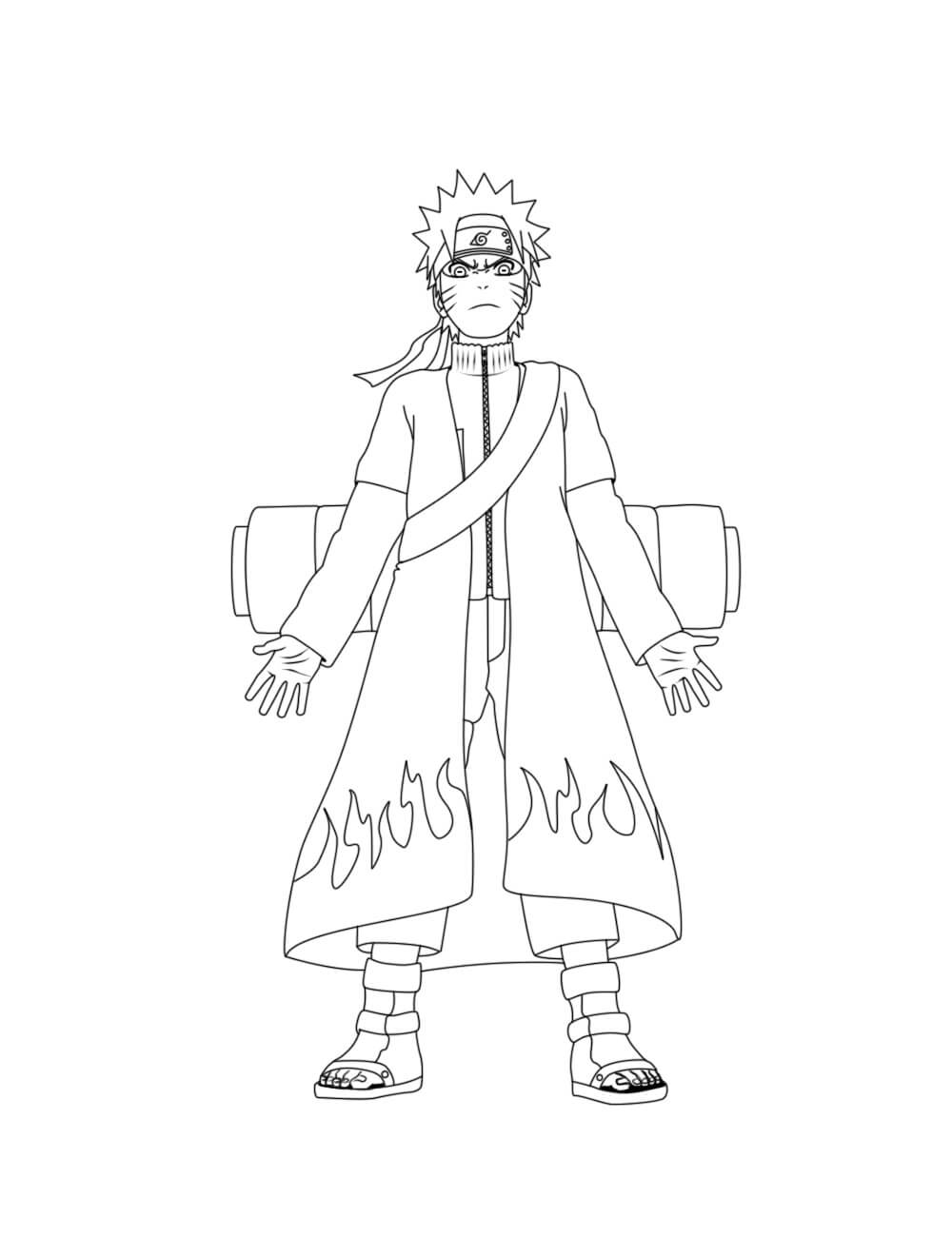 Naruto viisaan osavaltio Värityskuva