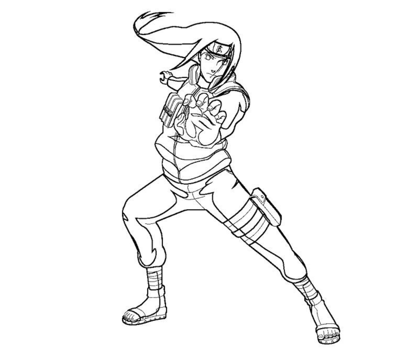 Neji Hyuga in Naruto Värityskuva