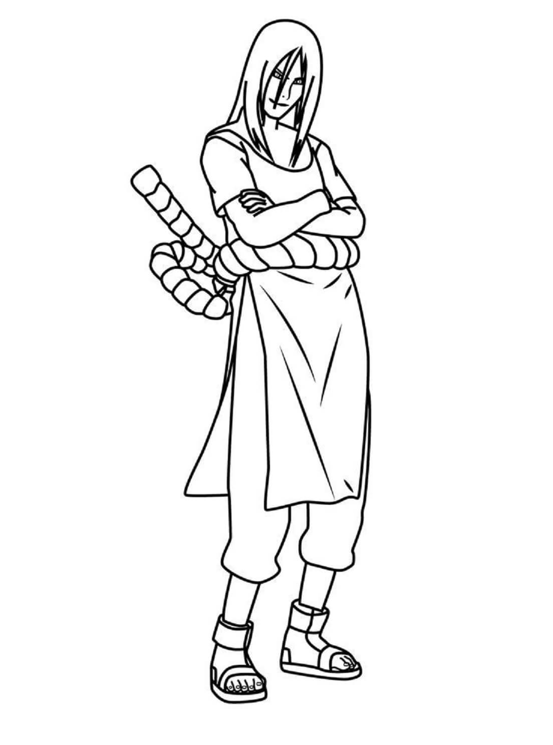 Orochimaru Narutossa Värityskuva