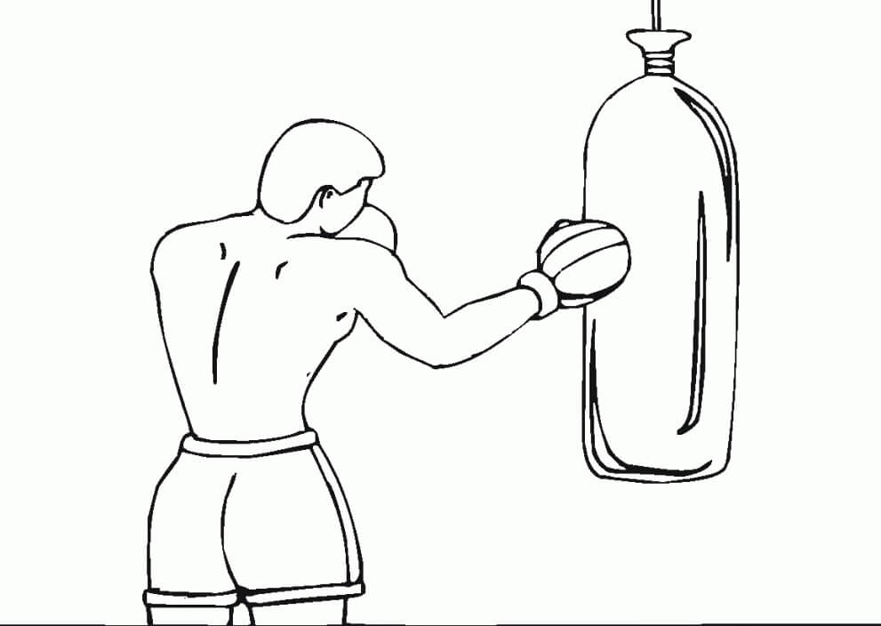 Piirustus Boxer Värityskuva