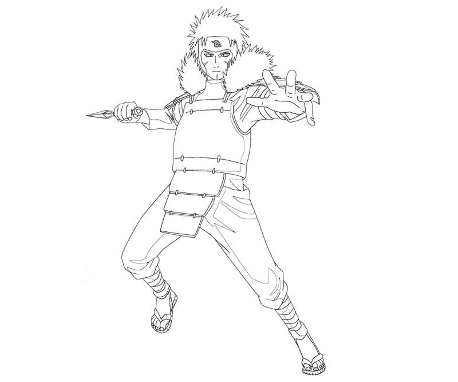 Senju Tobirama, jolla on Kunai Värityskuva
