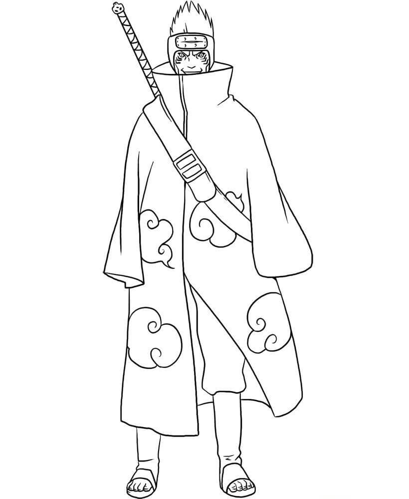 Siisti Kisame Narutossa Värityskuva
