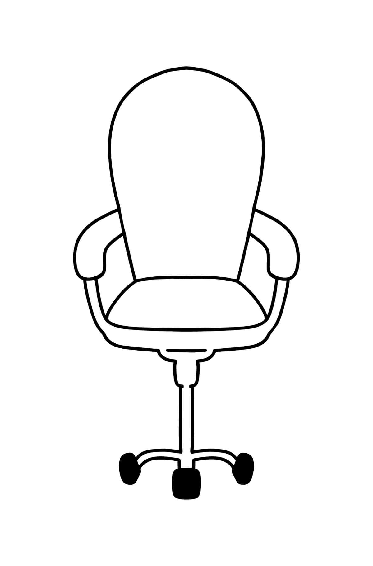 Toimistotuoli Värityskuva