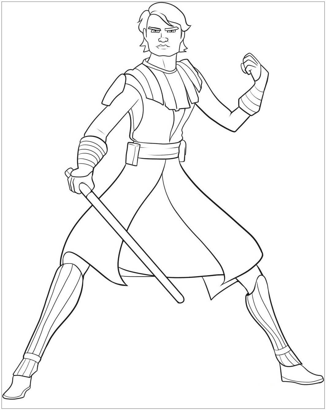 Viileä Anakin sisään Tähtien sota Värityskuva