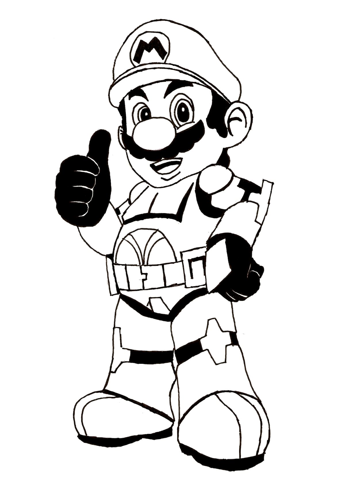Free Mario Värityskuva