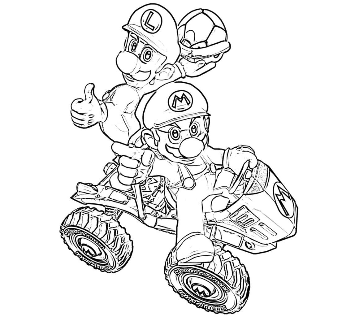 Free Print Mario Värityskuva