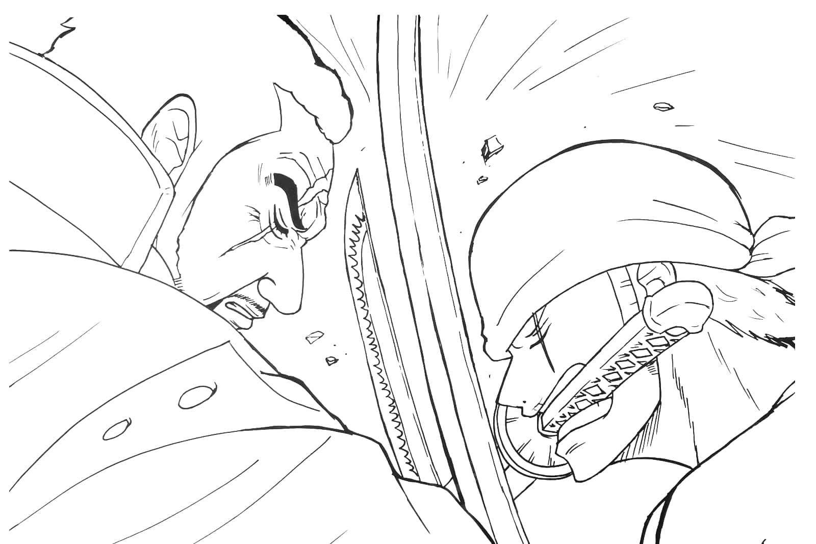 Fujitora vs Zoro Värityskuva