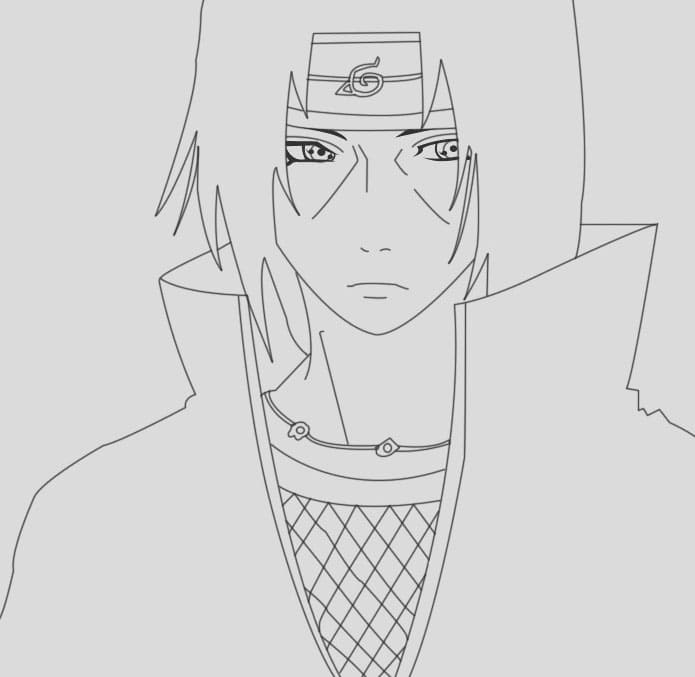 Itachi Portait Värityskuva