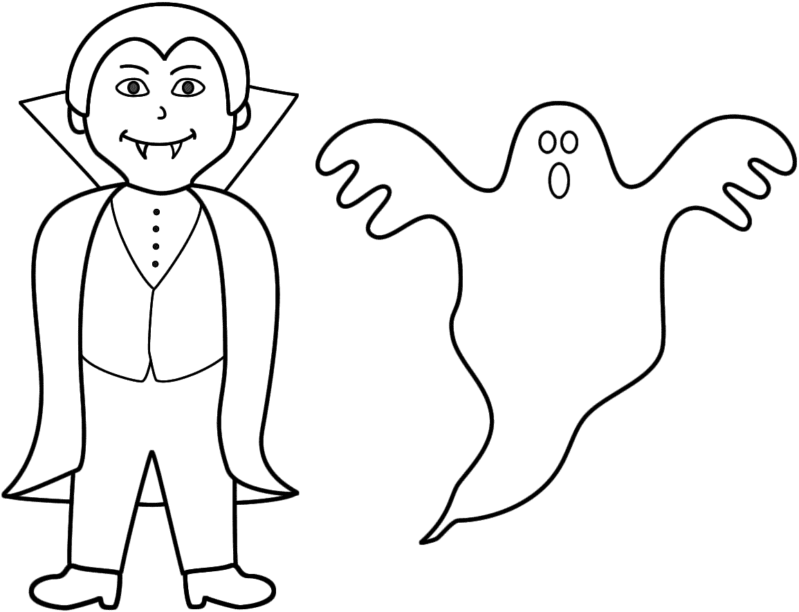 Aave ja vampyyri Värityskuva