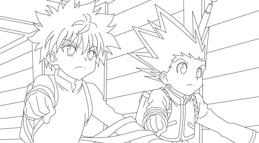 Gon Freecss ja Killua Värityskuva