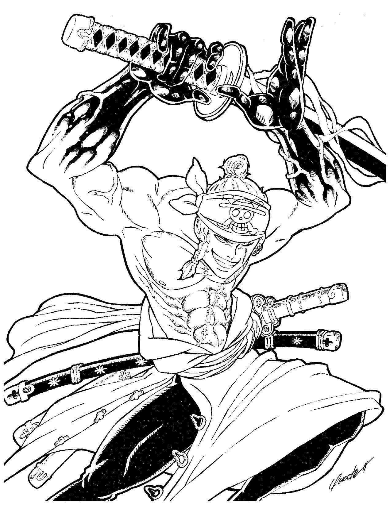 Hieno Zoro Värityskuva