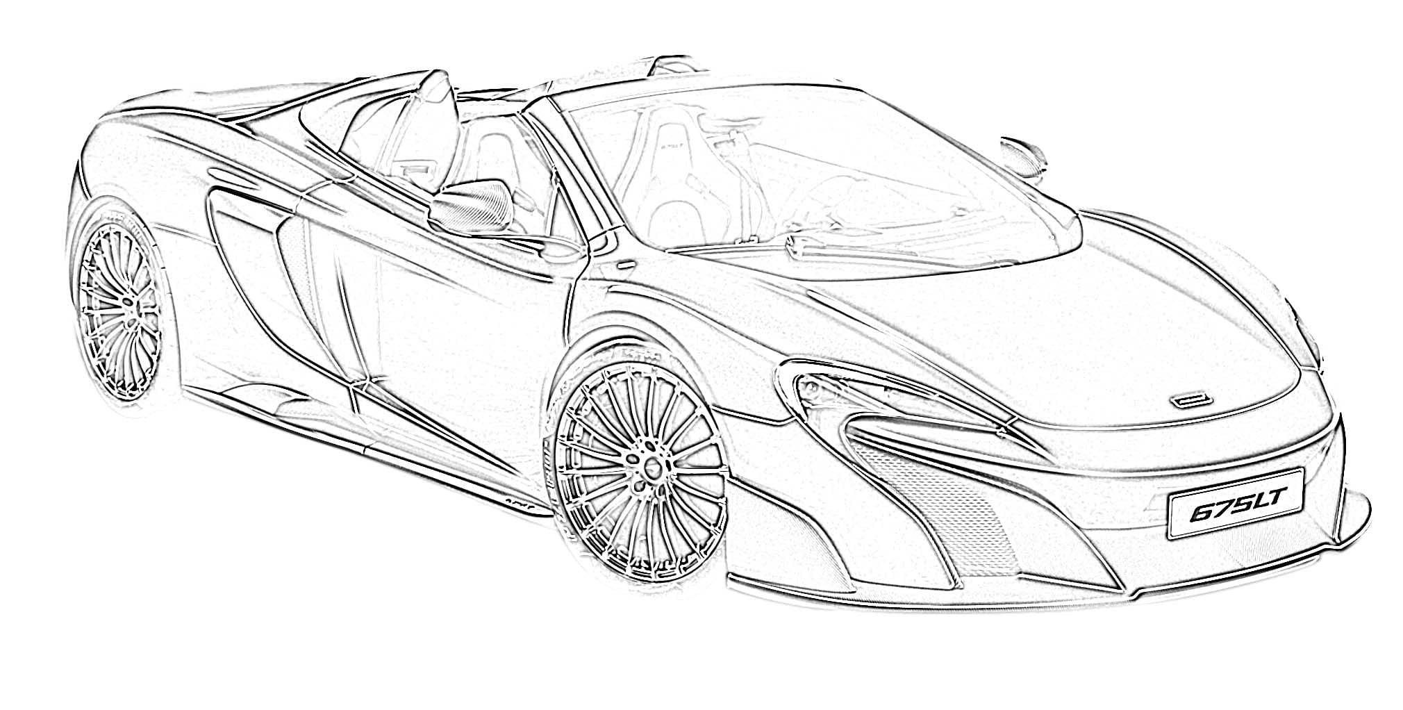 Ilmainen Bugatti urheiluauto Värityskuva