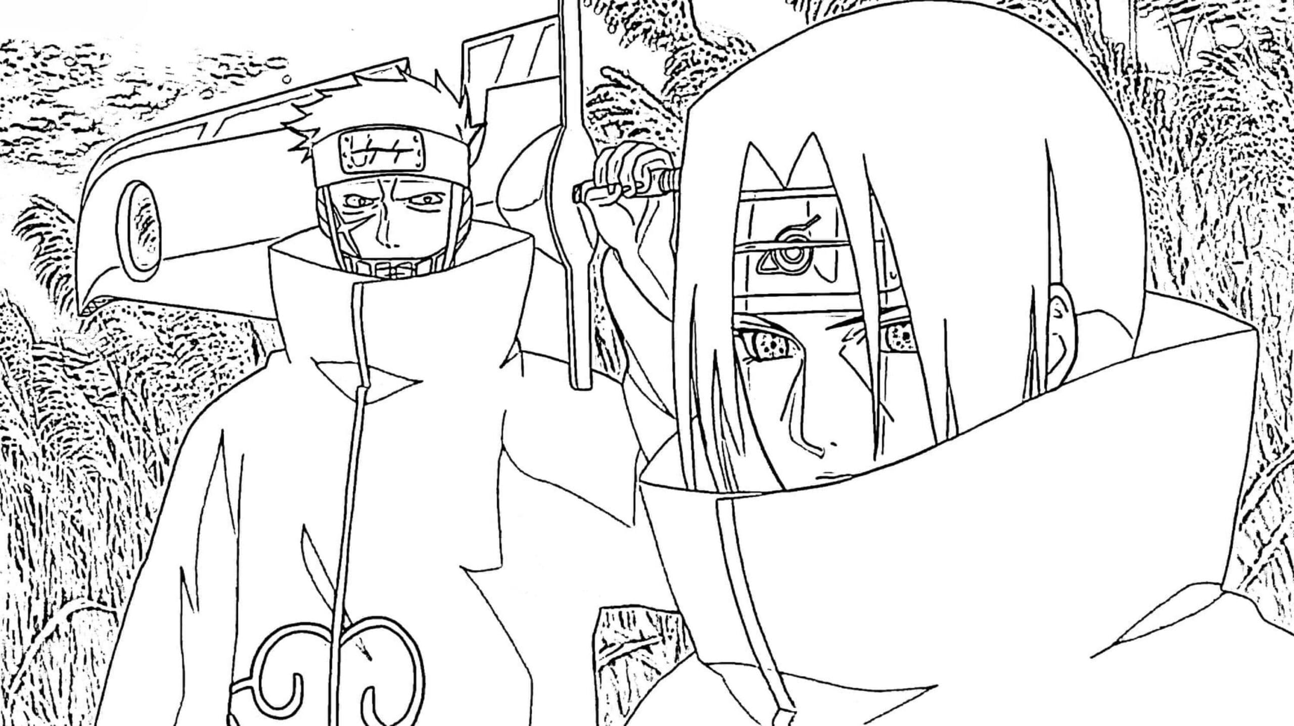 Itachi Ja yhteistyökumppaneita Värityskuva