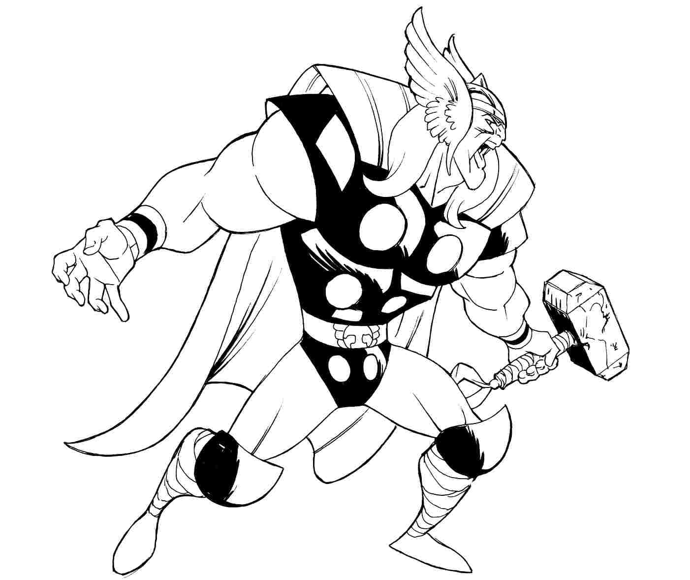 Näppärä Chibi Thor Värityskuva