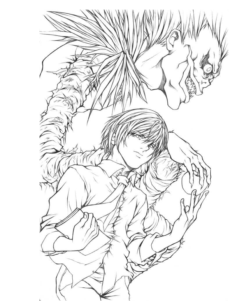 Light Yagami coloring pages