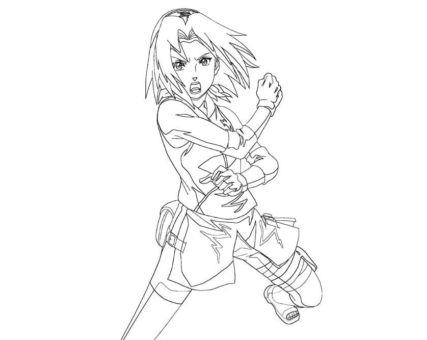 Sakura Haruno coloring pages