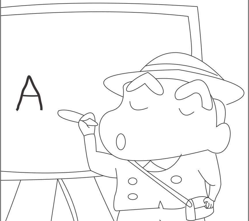 Siisti Shin Chan Värityskuva